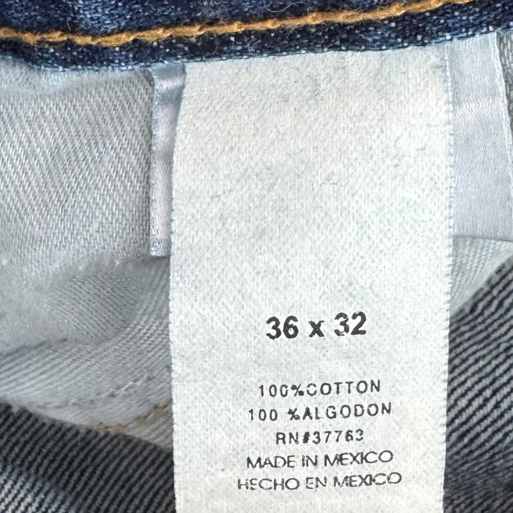 Perry Ellis America Jeans Men (36x29 Actual) Blue Denim Relaxed Fit Cotton Pant‎ - Picture 6 of 12